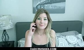 Vienna Rose Wears Sexy Lingerie for Hung Step Daddy in Erotic Roleplay