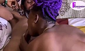 JOY GRABS THE HOUSE BOY COCK AND BEGS HIM TO MAKE HER SQUIRT