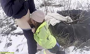 Horny Girlfriend Endures Deep Public Fucking in Outdoor Setting