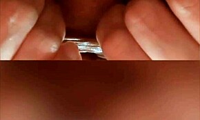 Huge cunt intensely stretched by fingers and hands