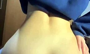 Big ass college girl rides in reverse cowgirl, the best experience ever