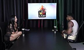 Will Mastro in sheer red lingerie