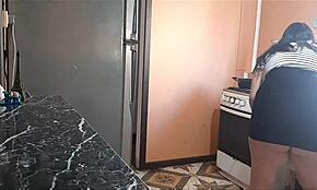 Stepdad Fucks Horny Stepdaughter In Kitchen