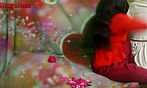 Newly married Indian wife gets fucked hard by husband for first time with clear Hindi audio