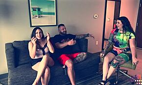 Amateur step sister screams in orgasm during rough missionary fucking.