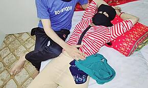 Indian amateur muslim wife and husband share intimate bedroom moments with clear hindi dialogue