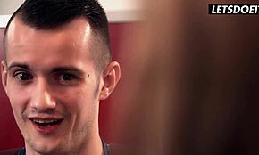 Jessica Portman fucks another man while cuckold boyfriend watches