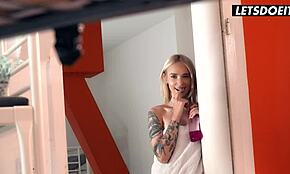 russian hostel teen arteya craves her morning bbc in the dorm, moaning loudly - letsdoeit