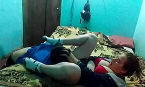 Complete sex with blowjob, missionary, doggy, and creampie