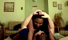 after work, amateur ebony coworker bends over for interracial doggystyle then rides cowgirl hard