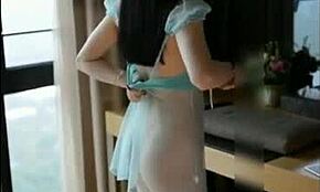 why no sound in this hot chinese model close-up after shaving?