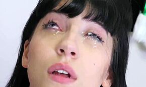 Nasty teen endures brutal anal therapy in a madhouse setting