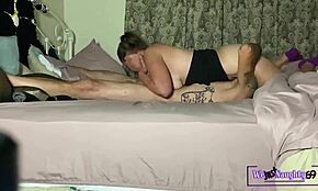 big booty girlfriend rides face sucks cock ends with pussy fuck and anal
