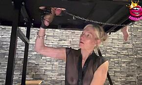 Milking Table Session Ruins Orgasms with Intense Handjob