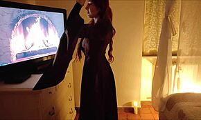 Cosplay Lady Melisandre in Wild Game of Thrones Sex