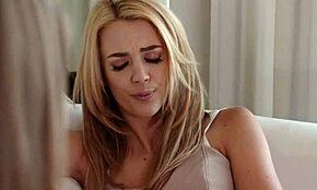 Lezdomina's Bound Babe Gets Intense Oral Fingering