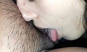 Lesbian Girls Lick Pussy by Forest Fire While Smoking