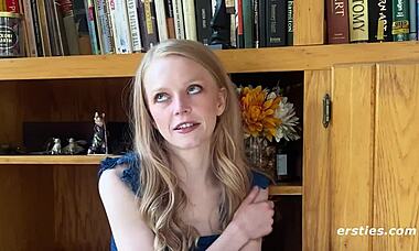 Nervous blonde babe discovers pleasure in sexy discipline and spanking sessions