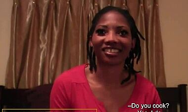 black milf pov with white cock, damn i luv this fake agent blowin’ me