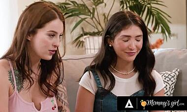 Mommy's Girl - Pretty Jane Wilde and Stepsisters Gang Up to Bang Busty Stepmom Penny Barber! 😍