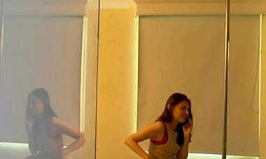 Ella Gets a Hot Call While Hotel Maid Records Part 1