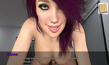 sexy shauna rides john's big cock in cowgirl position