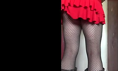 Mark Wright, the bisexual crossdresser, craves a wild anal session with intense action