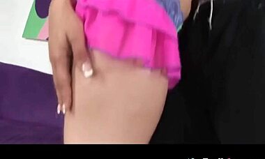 Contessa Vivalia strips and sucks big black cock in doggystyle banging