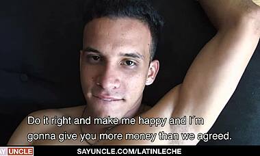 Latinleche Straight Latino Paid to Ride Big Uncut Dick