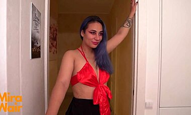 stepsis helps stepbro with big ass in lingerie