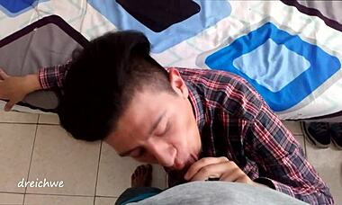 Amateur Gay Man Gives Rich Blowjob In High Definition Spanish Video