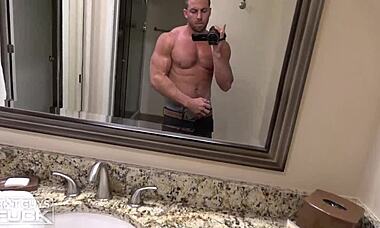 A buff gay boy attempts to fuck his horny best friend in a passionate encounter