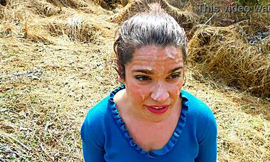 public cumwalk, look at this facial walk of shame on her curvy body