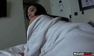 i saw mandy sky taking a dick in her tight ass