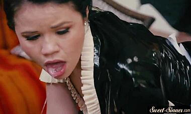 Classy Teen's Intriguing Maid Roleplay