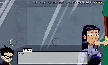 Raven Gives Handjob in 18Titans Episode 13!