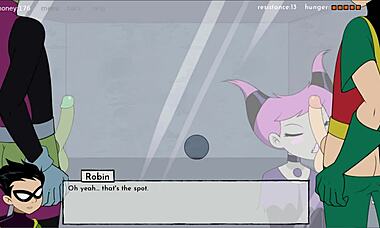 Raven Gives Handjob in 18Titans Episode 13!