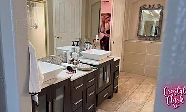 helping stepmom get dressed turns into steamy pov moment