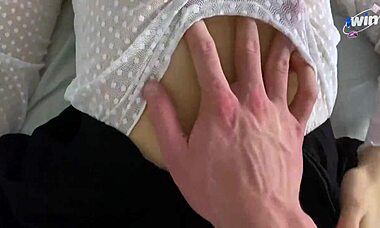 18-year-old big tit girl gets slammed hard for skipping homework.