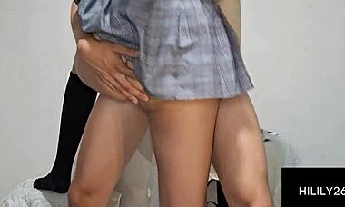 Will She Notice Me Masturbating and Join for Doggystyle?