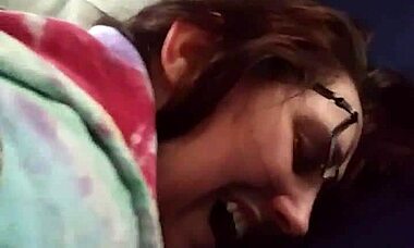 husband fingers my tight nerdy pussy... oops