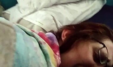 husband fingers my tight nerdy pussy... oops