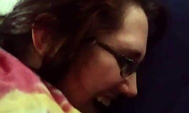 husband fingers my tight nerdy pussy... oops