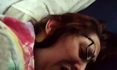 husband fingers my tight nerdy pussy... oops