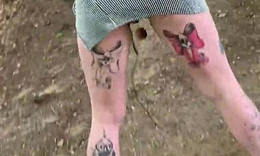 we got CAUGHT FUCKING in the park as I CAME in her