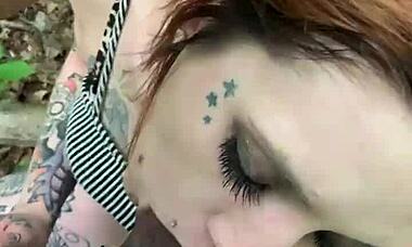 we got CAUGHT FUCKING in the park as I CAME in her