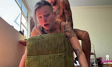 wrong hole but she liked it first time anal rough couple fuck