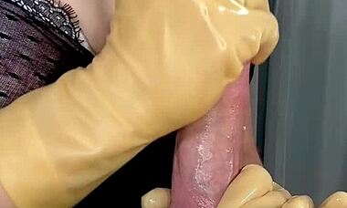 uhh, messed up tryna not cum during femdom milking comp...