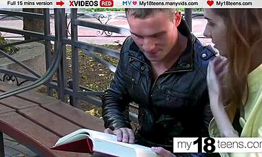 My18Teen 18+ Student Blowjob and Hard Pussy Fuck After