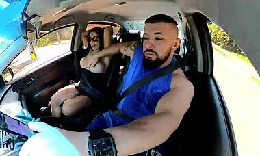 Naughty passenger drives uber driver crazy with antics